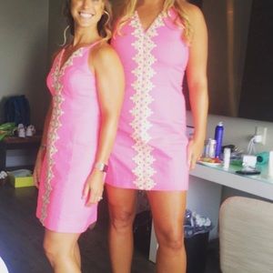 Pink and Gold Lily dress